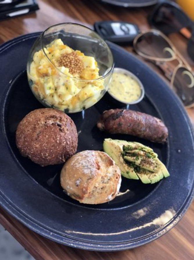 Breakfast plate at Between Us